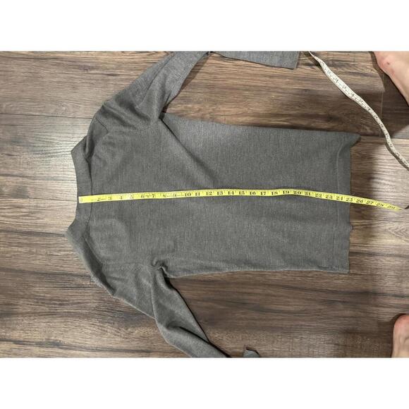 Pristine Condition Charcoal Grey Theory Ribbed Button Down Cardigan sz S - Picture 3 of 6